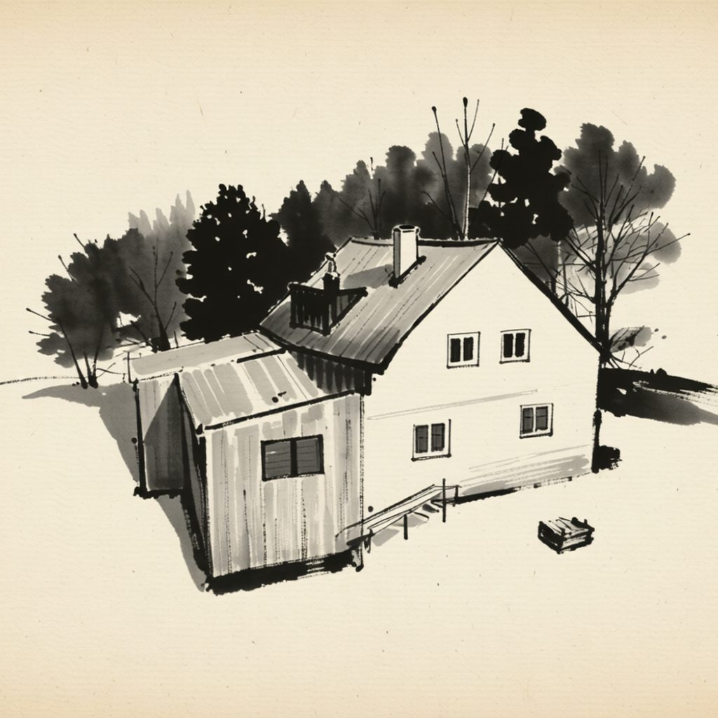 Ilustrační kresba: Vila Vivenot