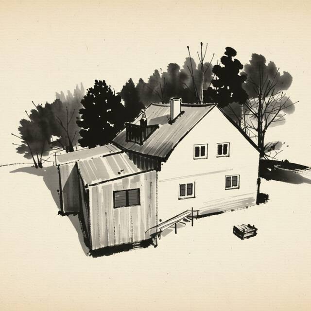Ilustrační kresba: Vila Vivenot