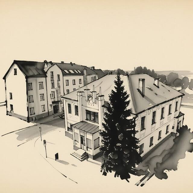 Ilustrační kresba: Penzion Česká Koruna