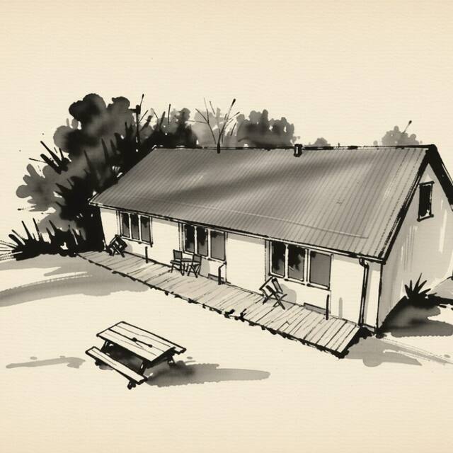 Ilustrační kresba: Penzion Zeeman