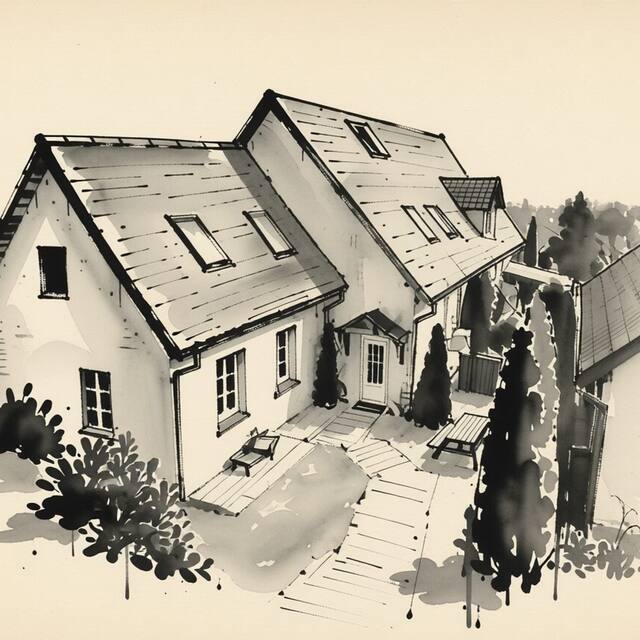 Ilustrační kresba: Apartmány Tisá 452