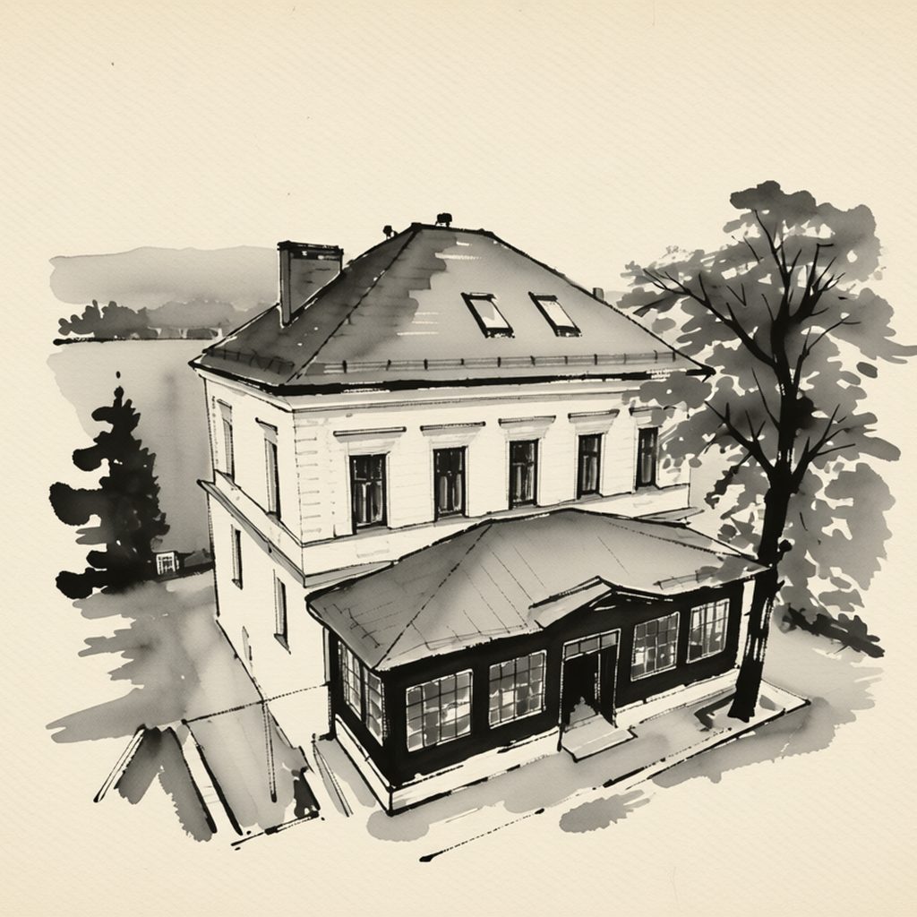 Ilustrační kresba: Penzion Marjána