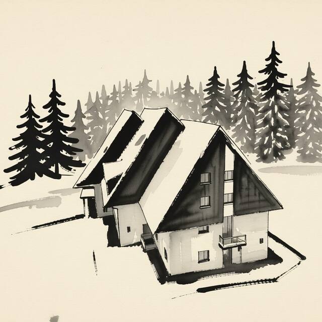 Ilustrační kresba: PARKHOTEL HARRACHOV