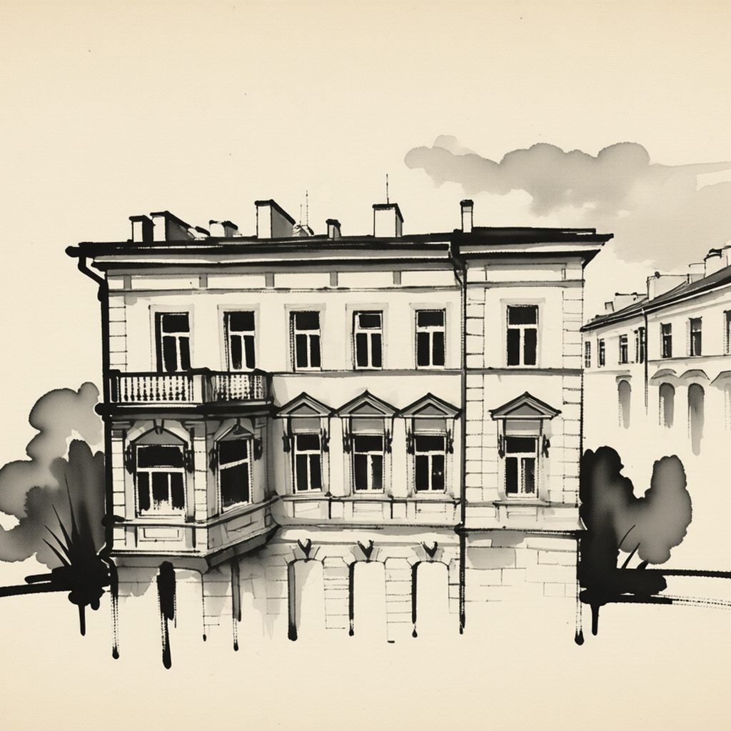 Ilustrační kresba: Apartments Elizaveta