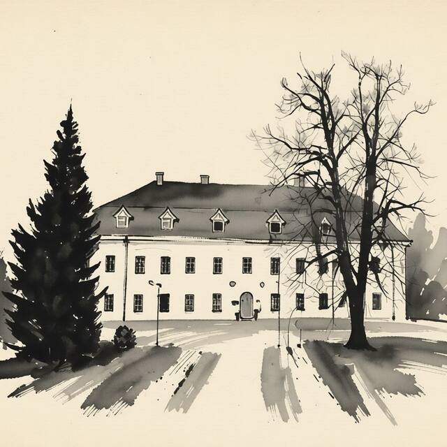 Ilustrační kresba: Hotel Zámek Havířov