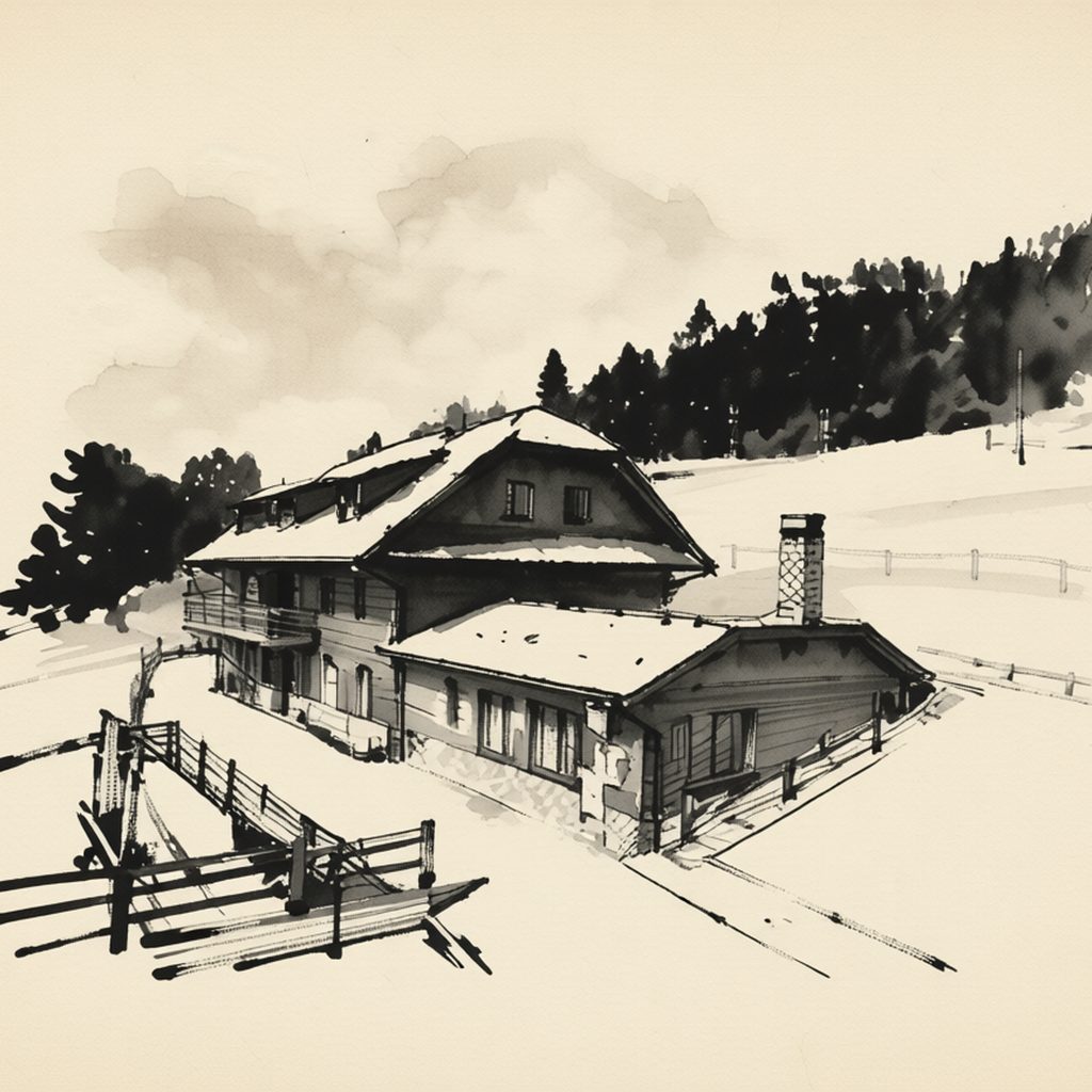 Ilustrační kresba: Penzion U Pacošů
