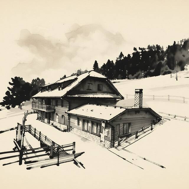 Ilustrační kresba: Penzion U Pacošů