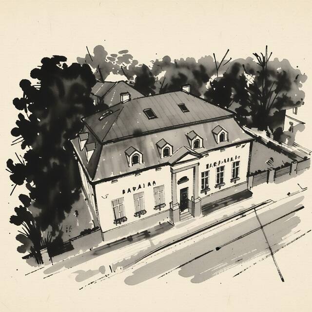 Ilustrační kresba: Hotel Corrado