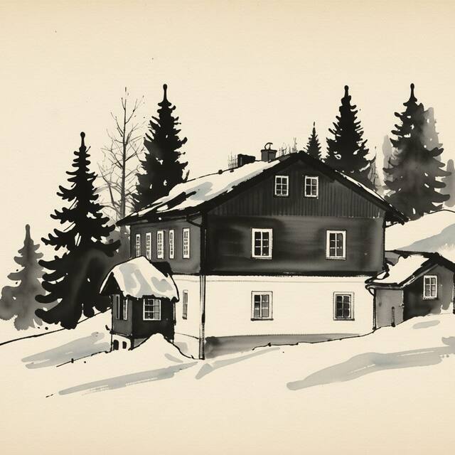 Ilustrační kresba: Vila František