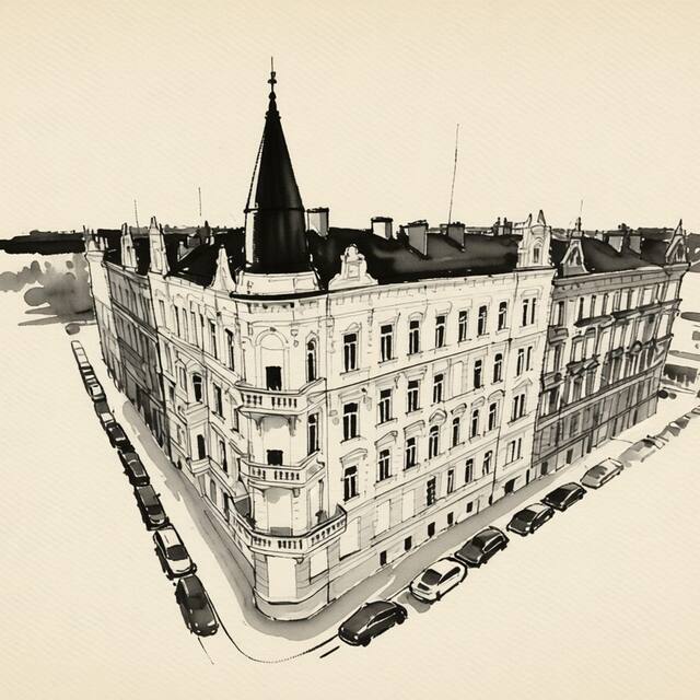 Ilustrační kresba: Theresian Hotel