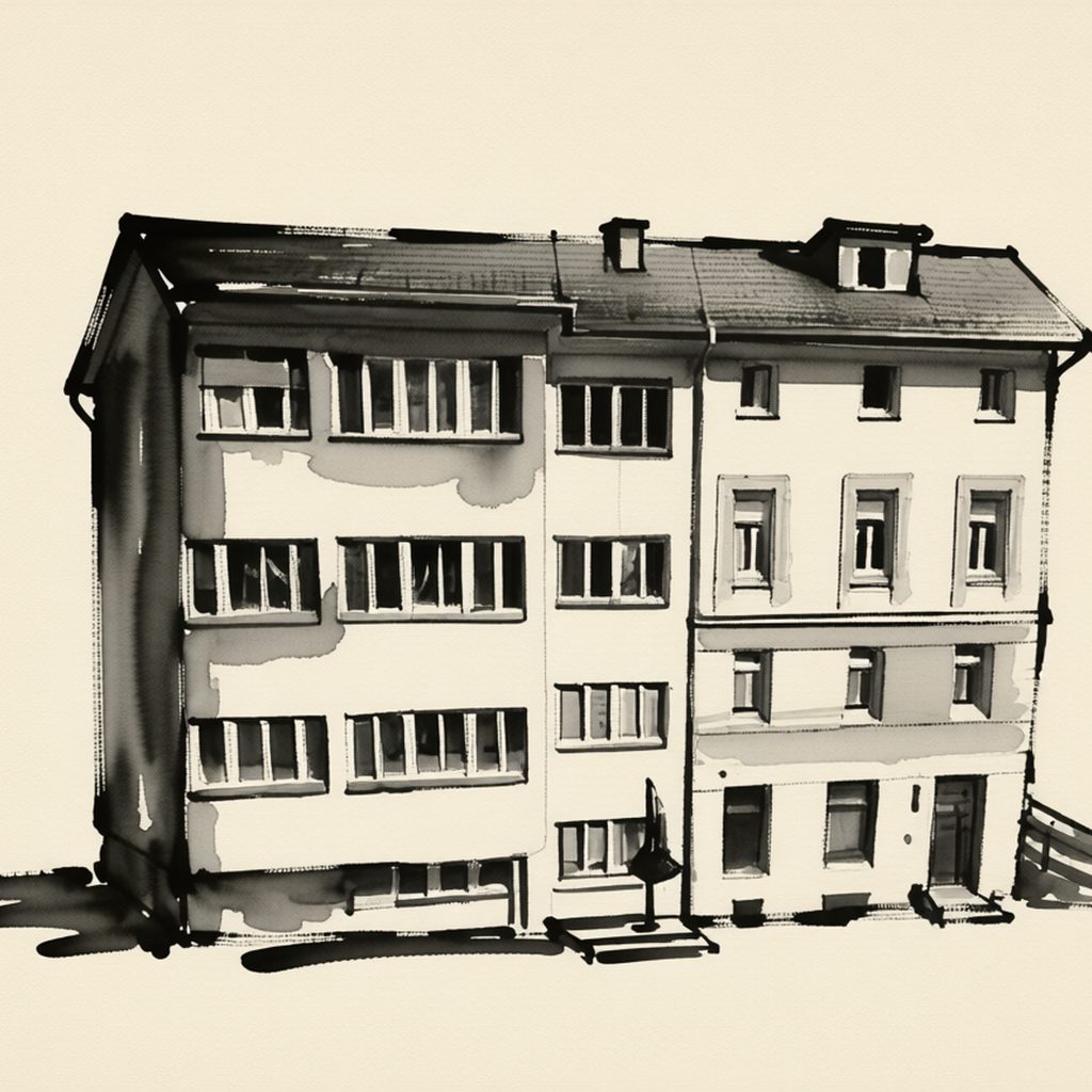 Ilustrační kresba: Peter's Tower Apartments