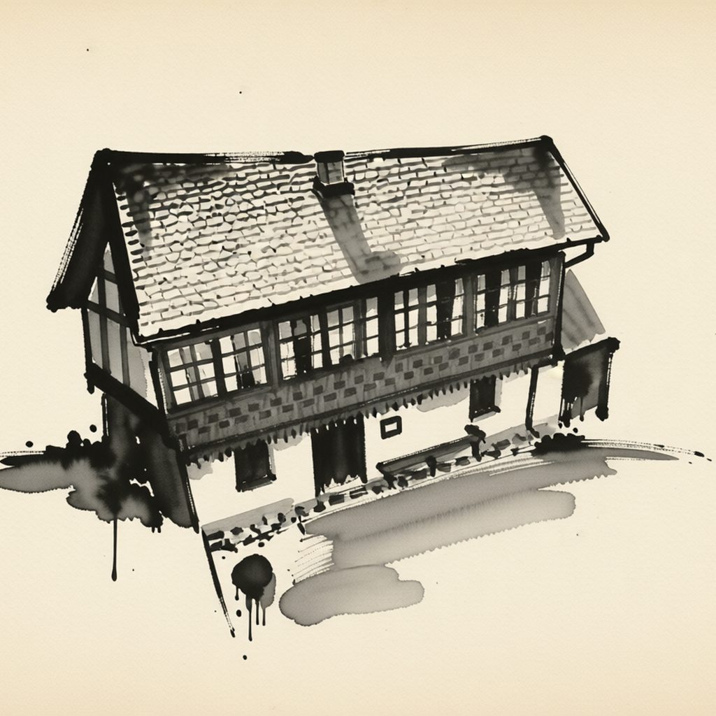 Ilustrační kresba: Zámeček Grohmann