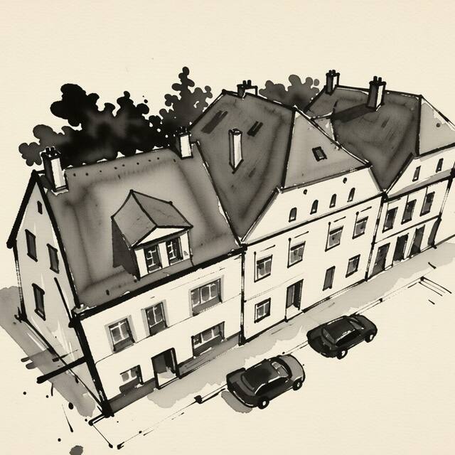 Ilustrační kresba: Pension Černý rytíř