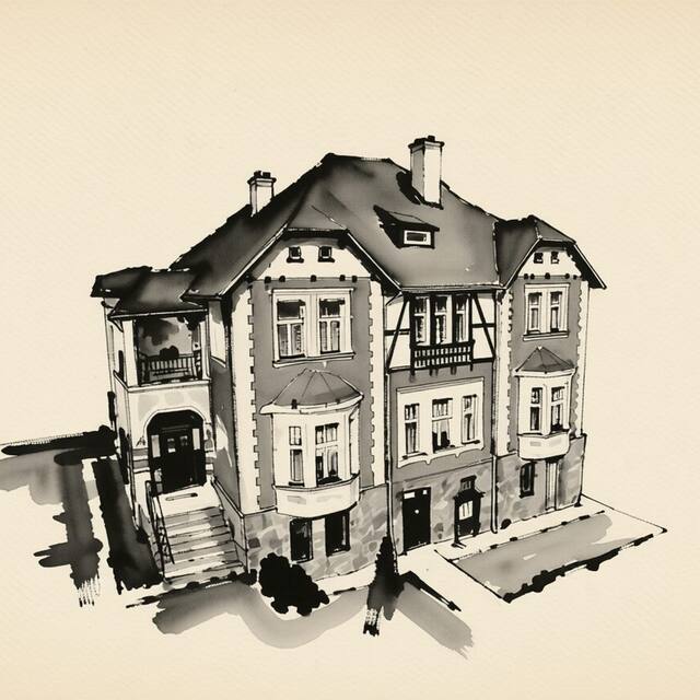 Ilustrační kresba: Penzion Jelenka