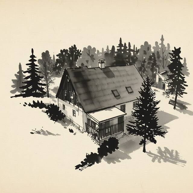 Ilustrační kresba: Pension Grizzly