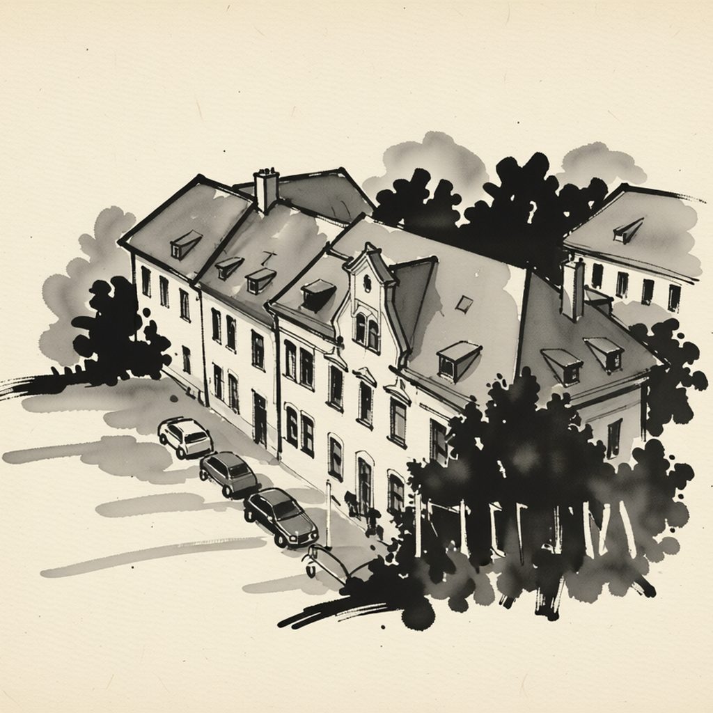 Ilustrační kresba: Pension Bohemia