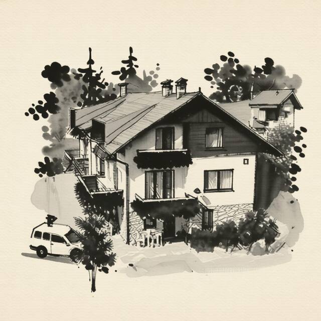 Ilustrační kresba: Pension KRAUS