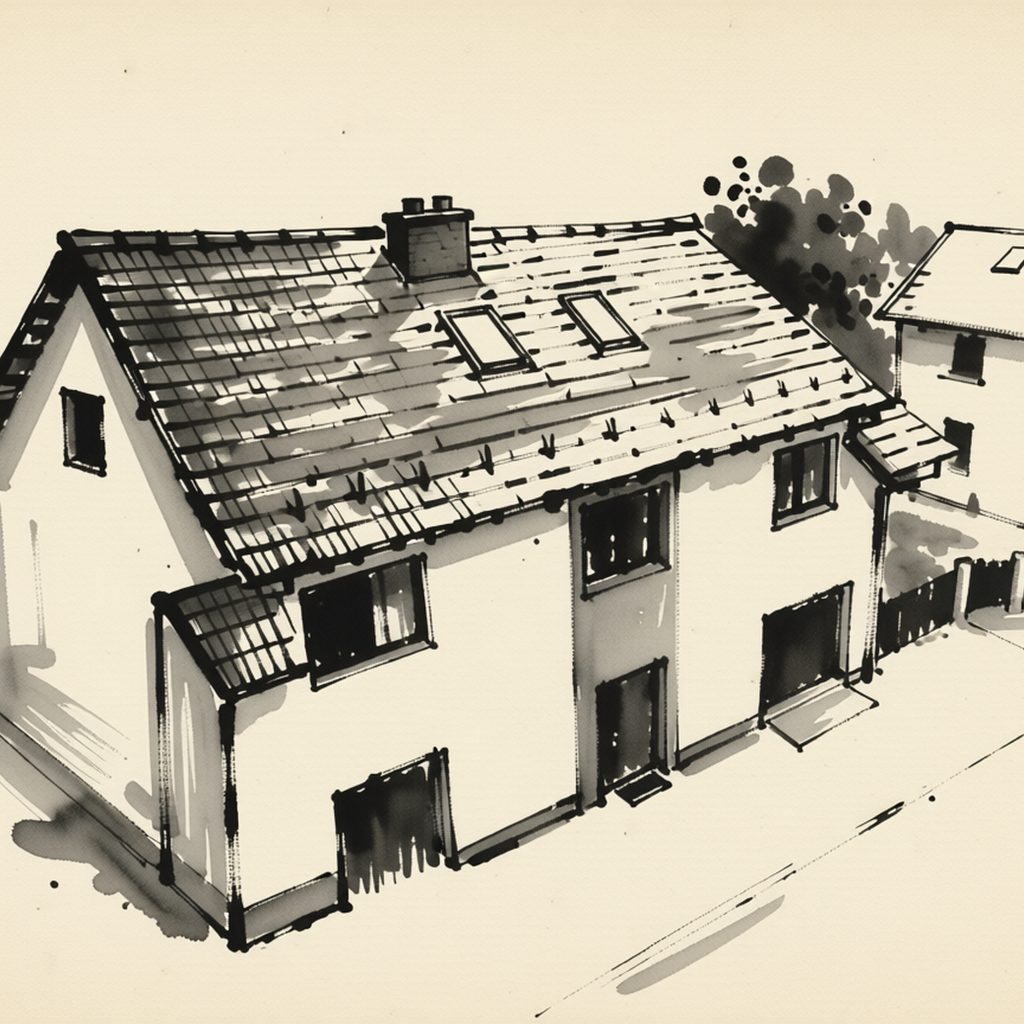 Ilustrační kresba: Apartmán Slavkov