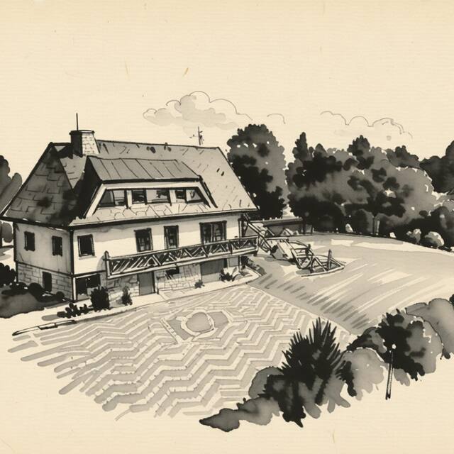 Ilustrační kresba: U Brožků