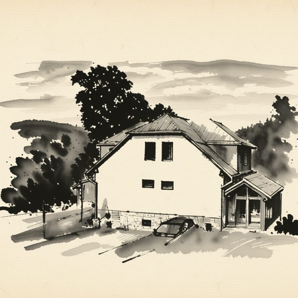Ilustrační kresba: Ubytování U Turka