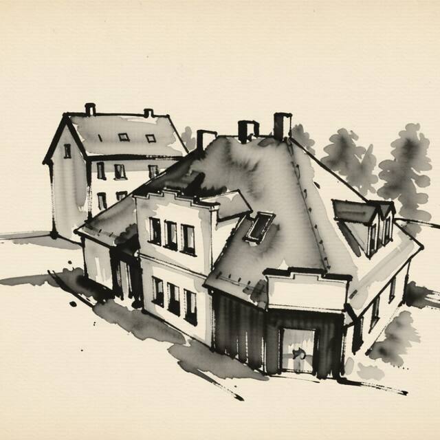 Ilustrační kresba: Penzion Country Club