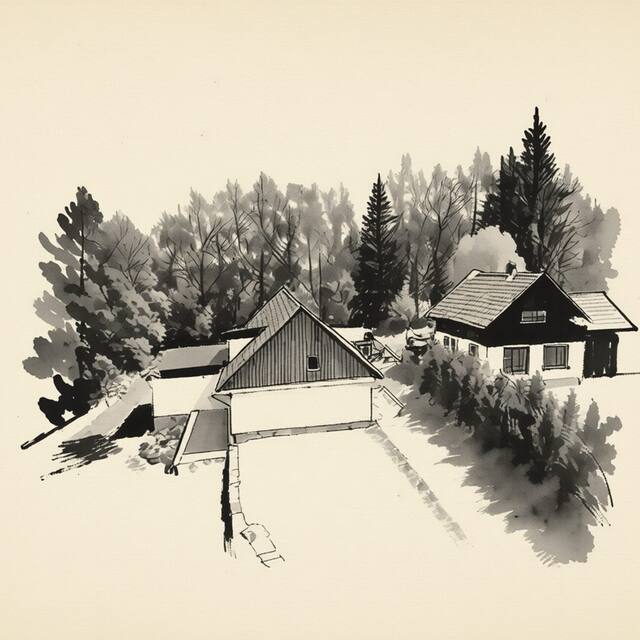 Ilustrační kresba: Penzion Nad Rokytenkou