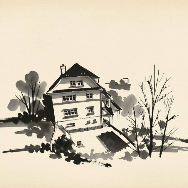 Ilustrační kresba: Penzion Sally