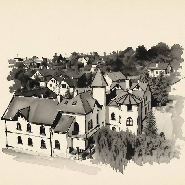 Ilustrační kresba: Penzion St. Florian Příbor