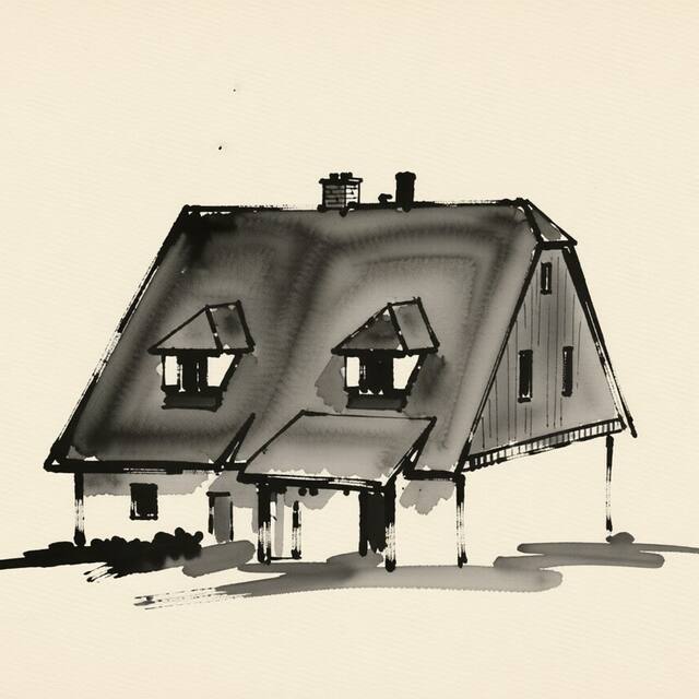 Ilustrační kresba: Penzion Pod Strání