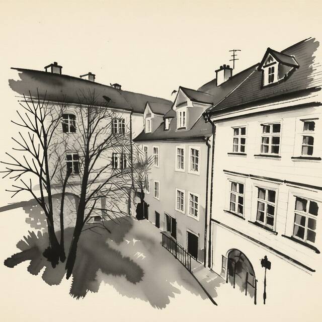 Ilustrační kresba: Tyn Yard Residence