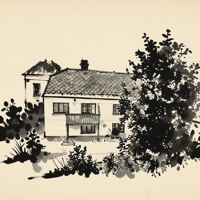 Ilustrační kresba: Apartmán Stodola