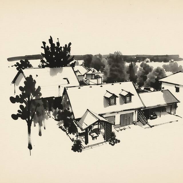 Ilustrační kresba: Apartmán Ariana