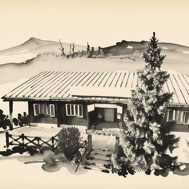 Ilustrační kresba: Hotel restaurant Koliba