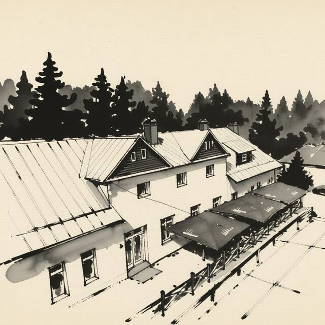 Ilustrační kresba: Fara Šumava