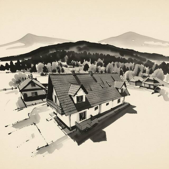 Ilustrační kresba: Penzion U Barana