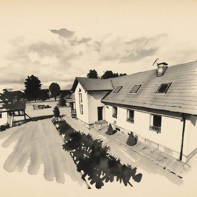 Ilustrační kresba: Rideczech Guesthouse