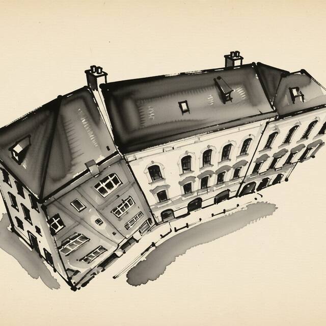 Ilustrační kresba: Prague Siesta Apartments