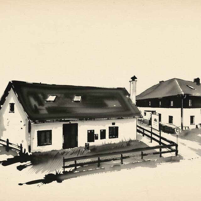 Ilustrační kresba: Penzion Adalbert
