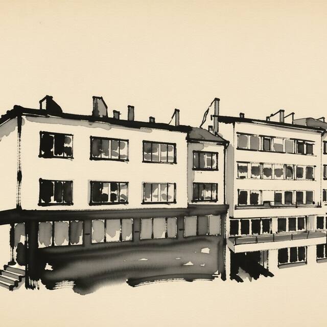 Ilustrační kresba: City Leaf Apartments by Adrez
