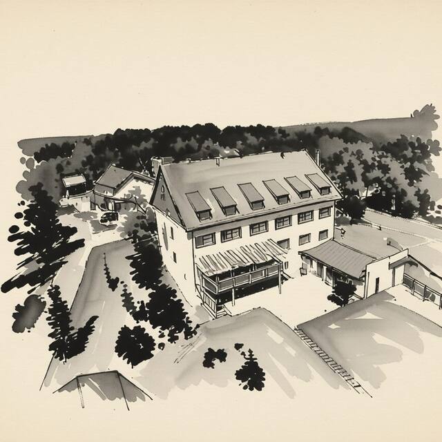 Ilustrační kresba: HOTEL PARK Ostružná