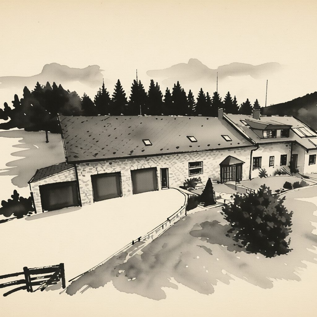 Ilustrační kresba: Hostinec U Valentů