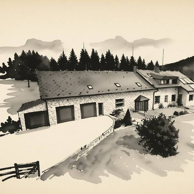 Ilustrační kresba: Hostinec U Valentů