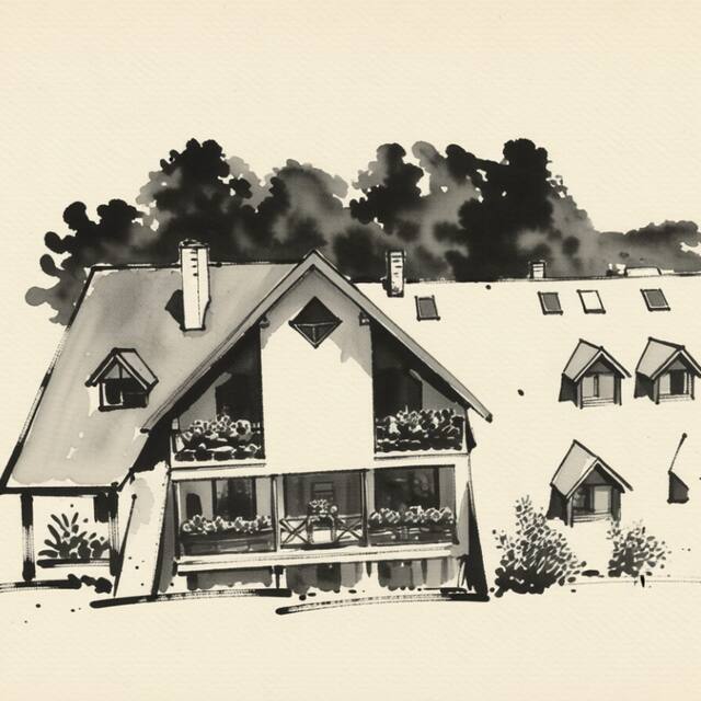 Ilustrační kresba: Apartment Victoria