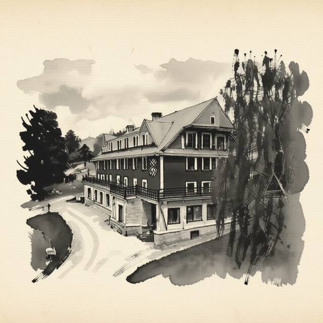 Ilustrační kresba: Spa Hotel Bily Horec