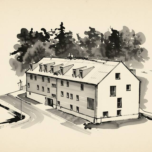 Ilustrační kresba: Apartmany Kouty 30