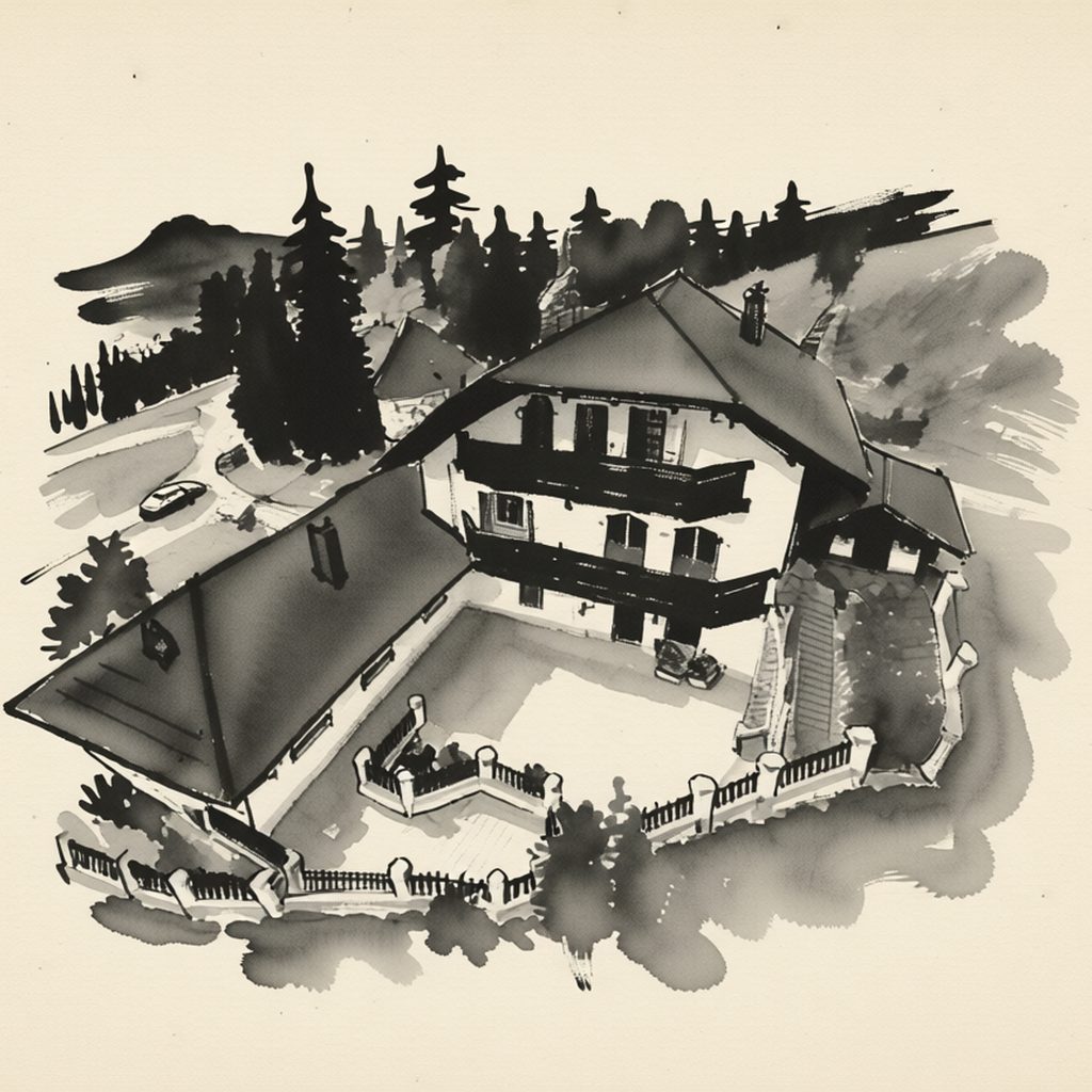 Ilustrační kresba: Penzion U Pavla