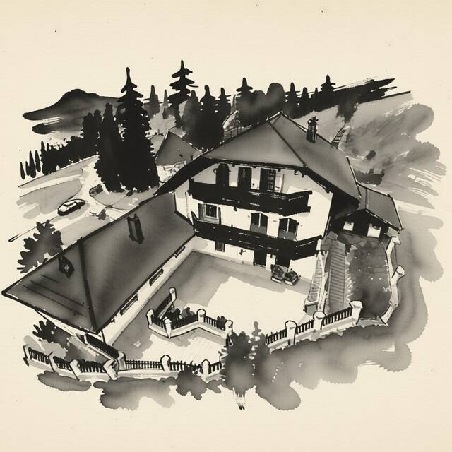 Ilustrační kresba: Penzion U Pavla