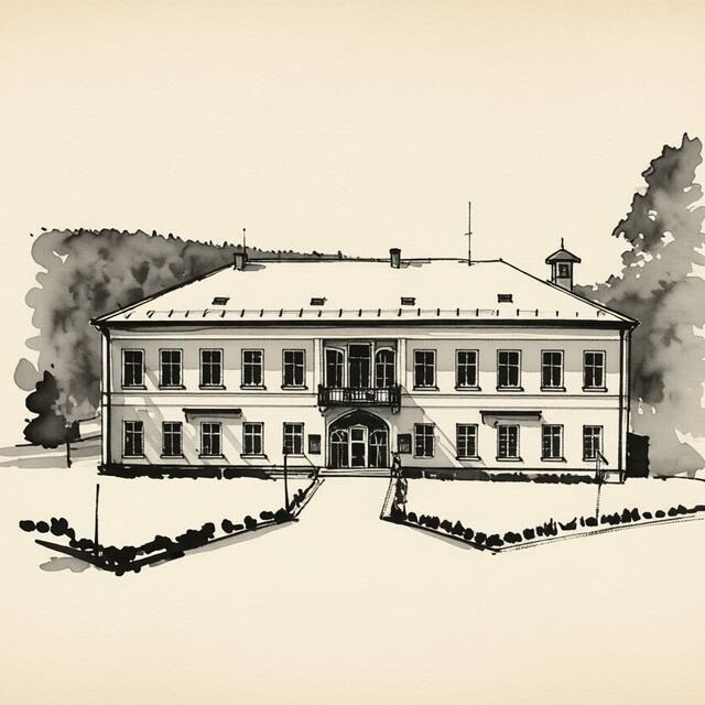 Ilustrační kresba: Hotel Na zámečku
