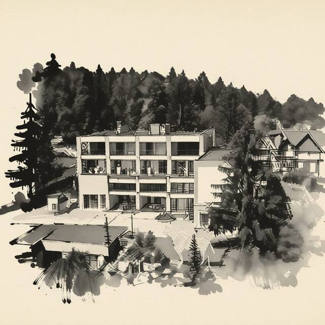 Ilustrační kresba: HOTEL Star Lipno