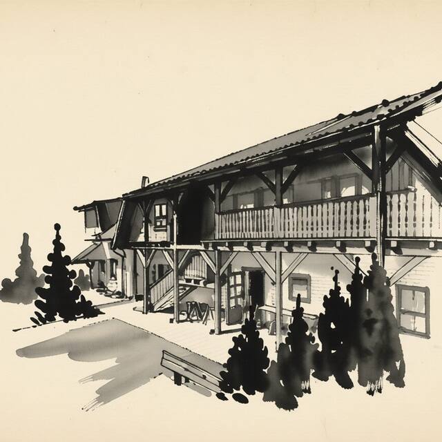 Ilustrační kresba: Farma Basařovi